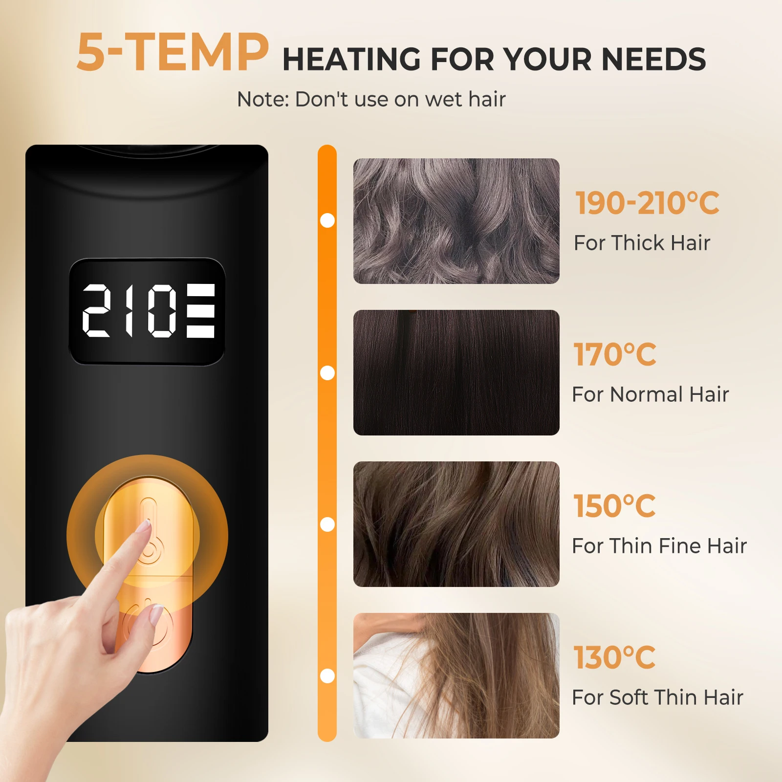 Портативный мини-выпрямитель для путешествий щетка 3-сторонний ионный