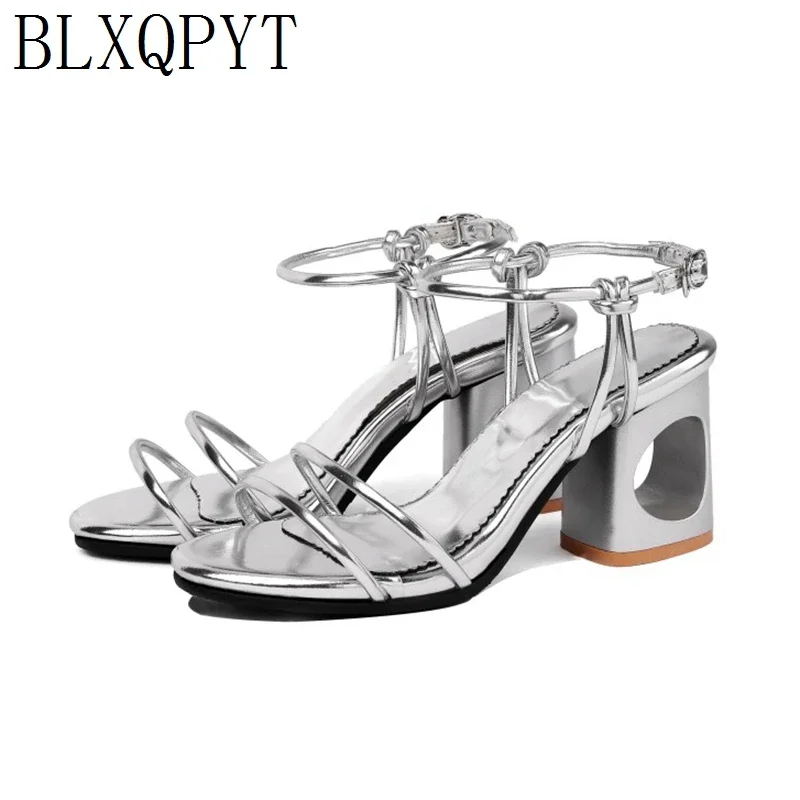 

Новые женские сандалии BLXQPYT большого и маленького размера 32- 45 женские летние свадебные вечерние танцевальные туфли женские туфли-лодочки с открытым носком на высоком каблуке