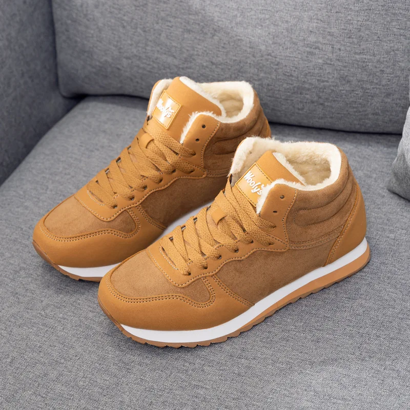 Large size winter snow boots warm women mens shoes Mens Shoes Casual Sneakers Men Thick Fur Winter Sneakers