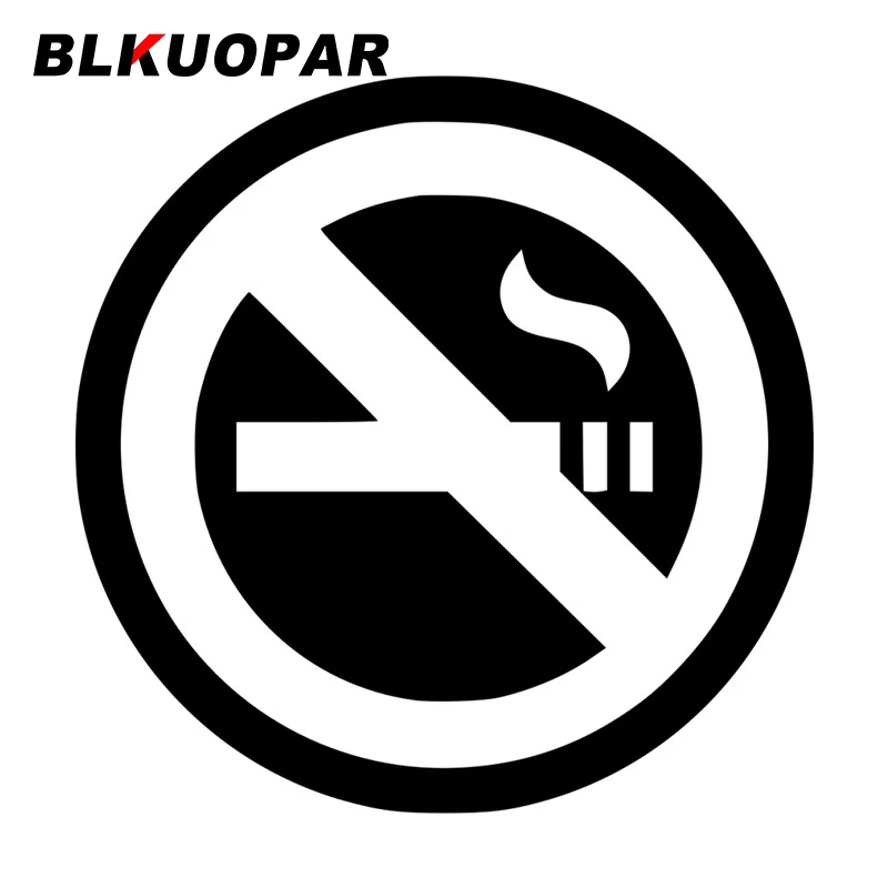 

BLKUOPAR No Smoking Car Stickers VAN Personality Creative Decal Waterproof Scratch-Proof Windows Helmet Caravan Car Accessories