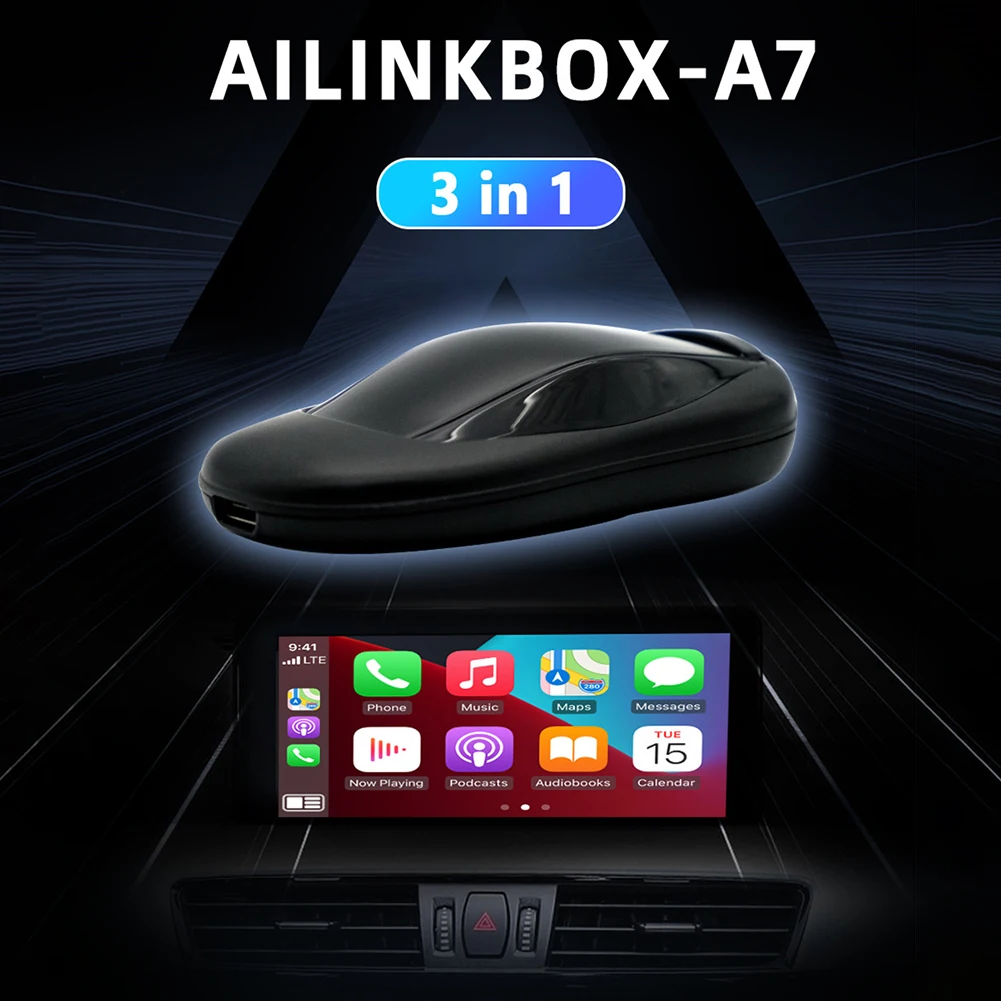 

Wireless Carplay Box AN Dongle CarPlay Adapter Wired CarPlay To Wireless CarPlay Ailinkbox A7 100% High Quality