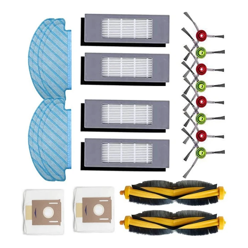 

HOT！-Replacement Parts Main Brush Side Brushes HEPA Filters Compatible For Ecovacs T8 T9 T9PRO Vacuum Cleaner Accessories
