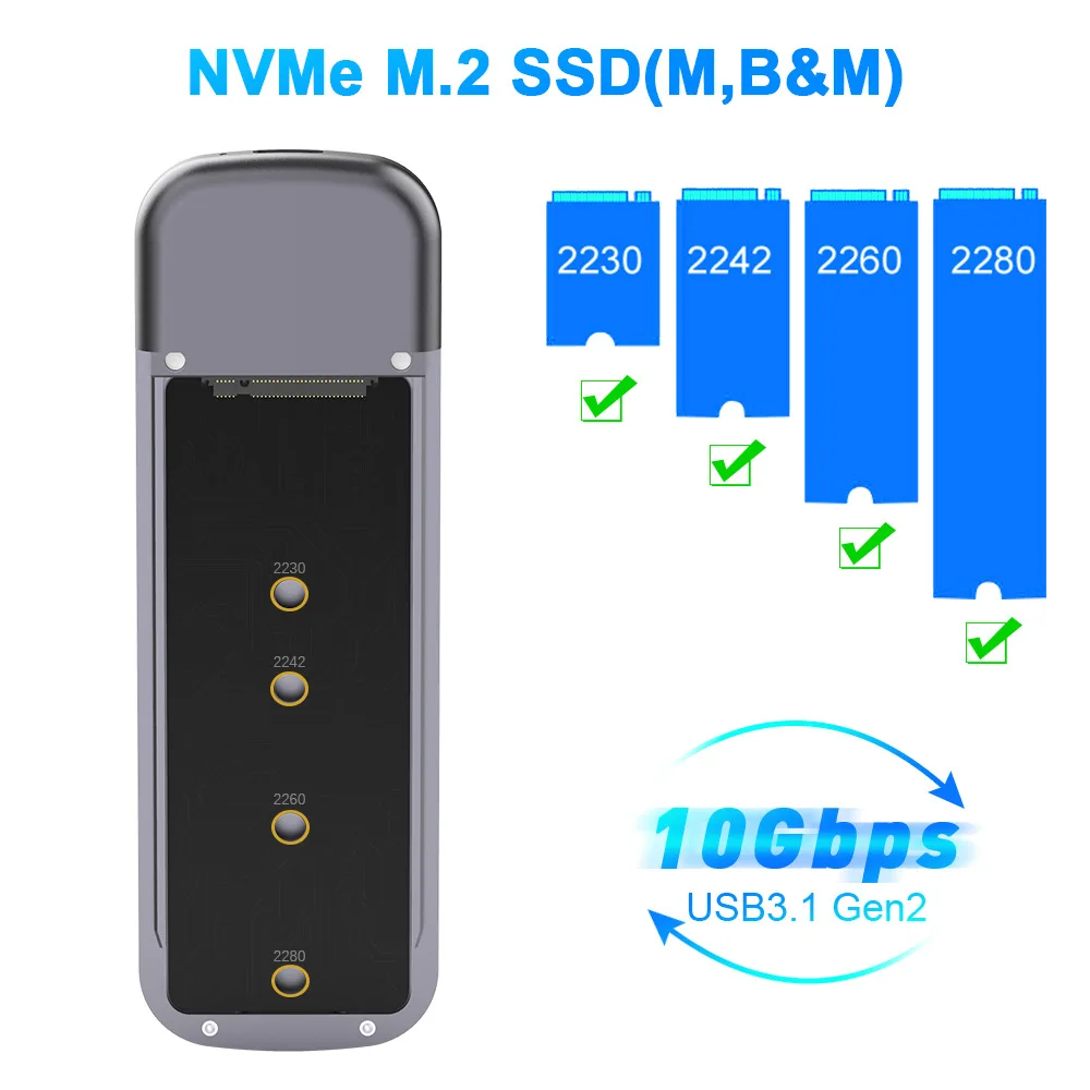 Rocketek Nvme Жесткий диск Private Mold Spot M.2 Съемный USB 3.1 GEN2 SSD Box Завод