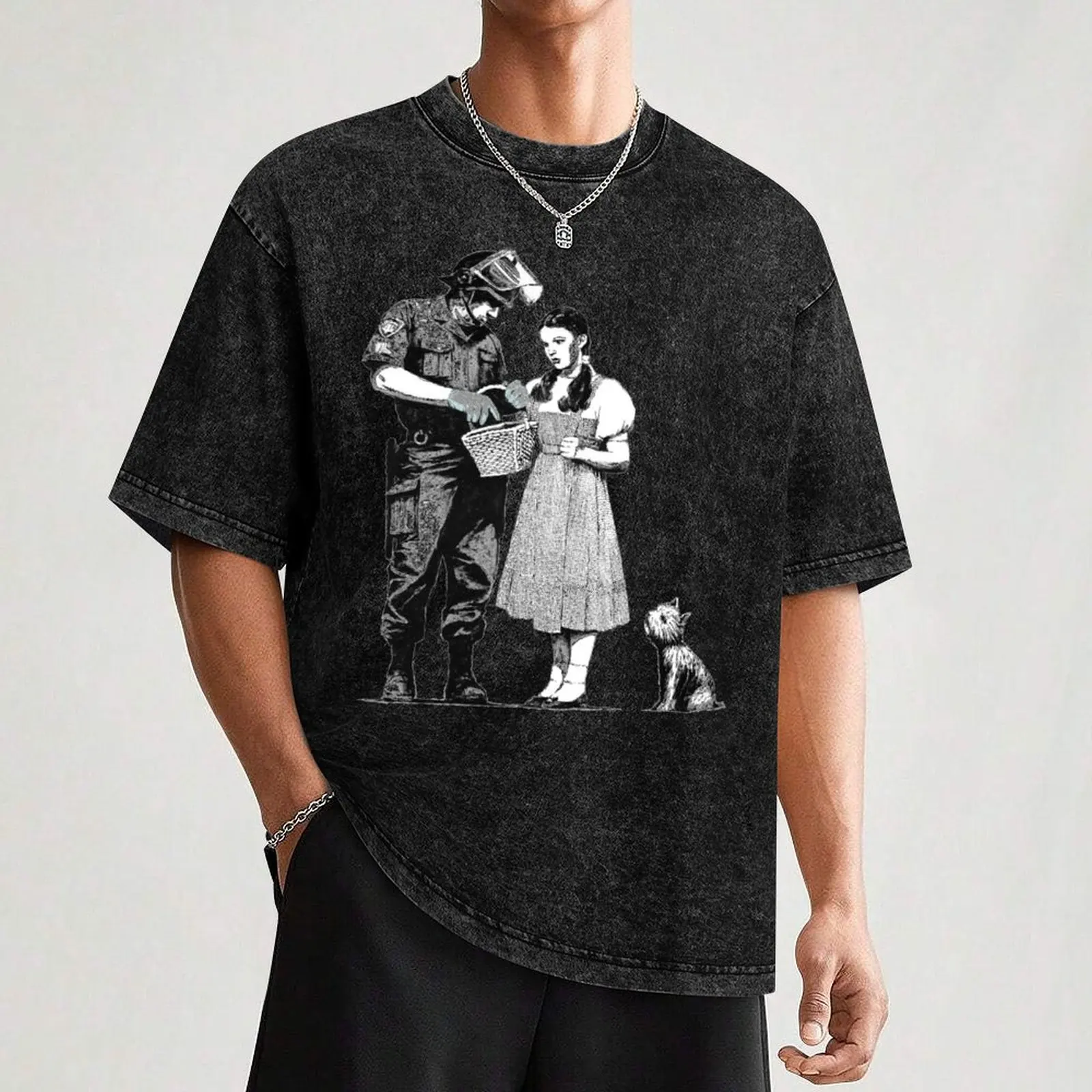 Футболка Banksy Policeman Searching Dorothy роскошная одежда большого размера рубашки с лабубу