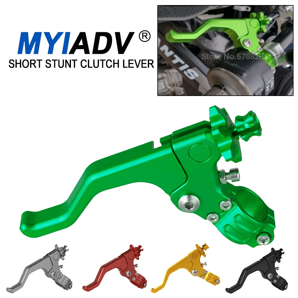 

Motorcycle Short Stunt Clutch Lever For Kawasaki For NINJA 650R ER-6F ER-6N VERSYS 1000 300X Z650 Z750R Dirt Sport Street Bikes