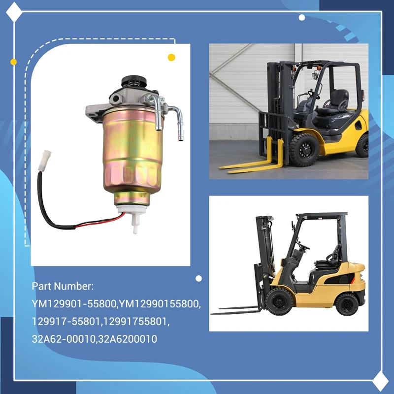 Топливный фильтр для автопогрузчика Mitsubishi Engine S4S Yanmar 4TNE92-HRJ 4TNE98 Komatsu 4D94E 129917-55801