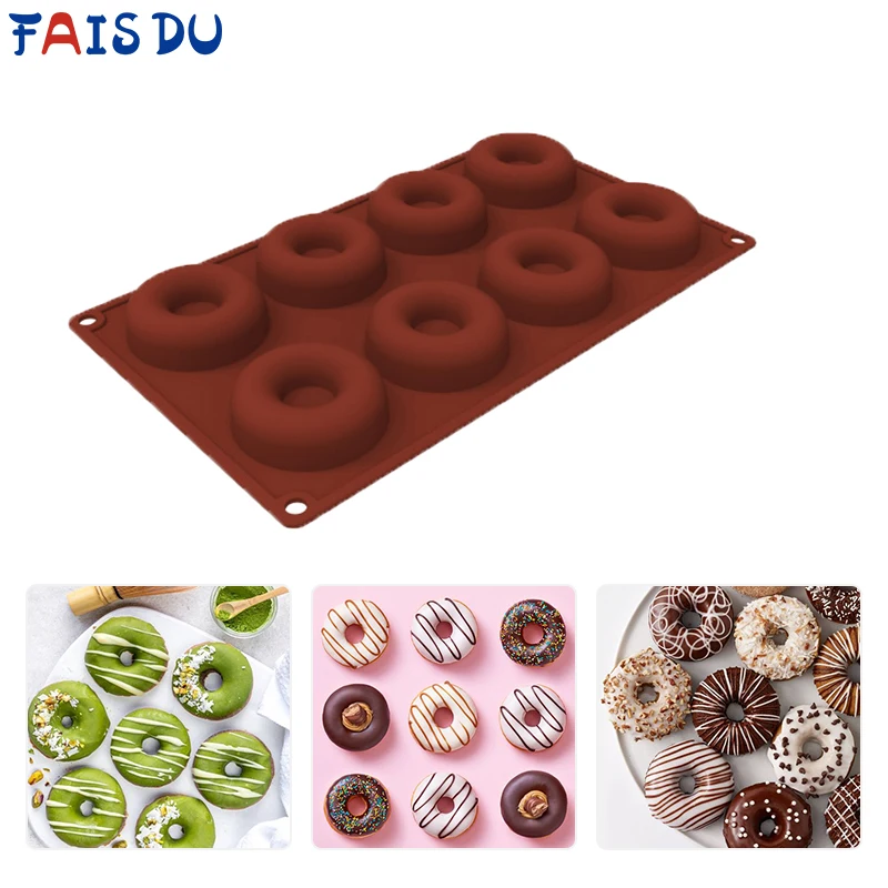 

Non-Stick Silicone Molds For Pastry Doughnut Chocolate Mold Cookie Cake Tools DIY Accessories Biscuit Form For Baking Bread