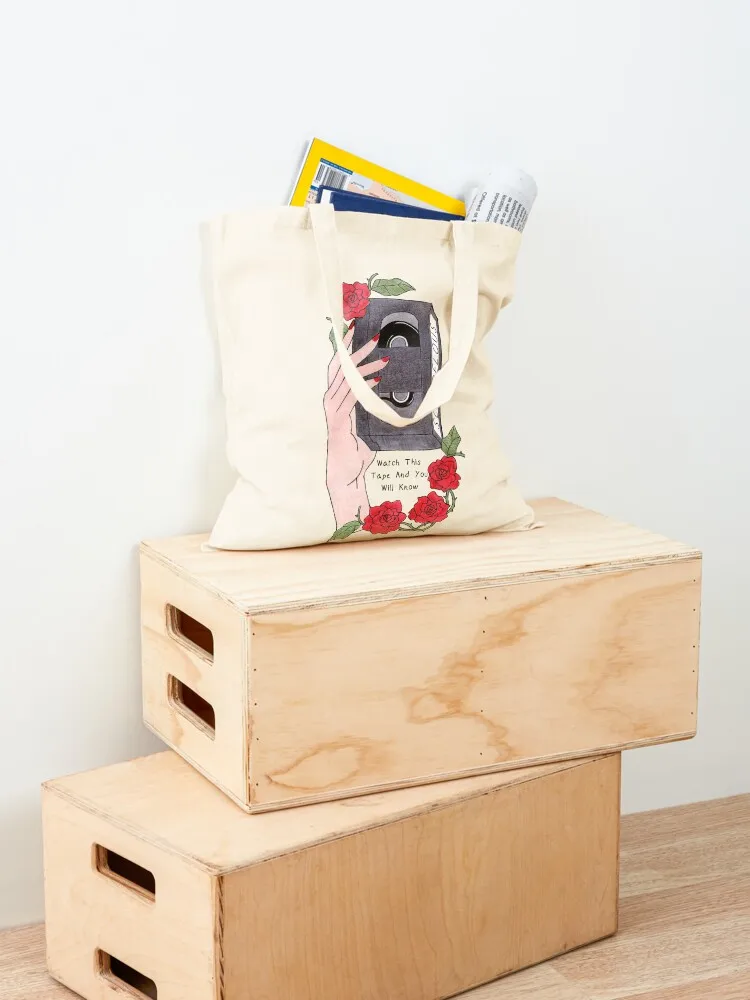 Сумка-тоут Shiori's Scandelous Video Tape Холщовая сумка через плечо Большая сумка-тоут