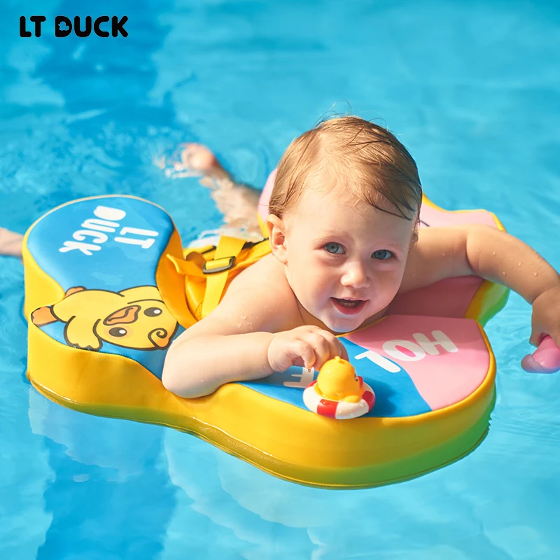 

Baby Float Lying Swimming Rings Infant Waist Swim Ring Toddler Swim Trainer Non-inflatable Buoy Pool Accessories Toys
