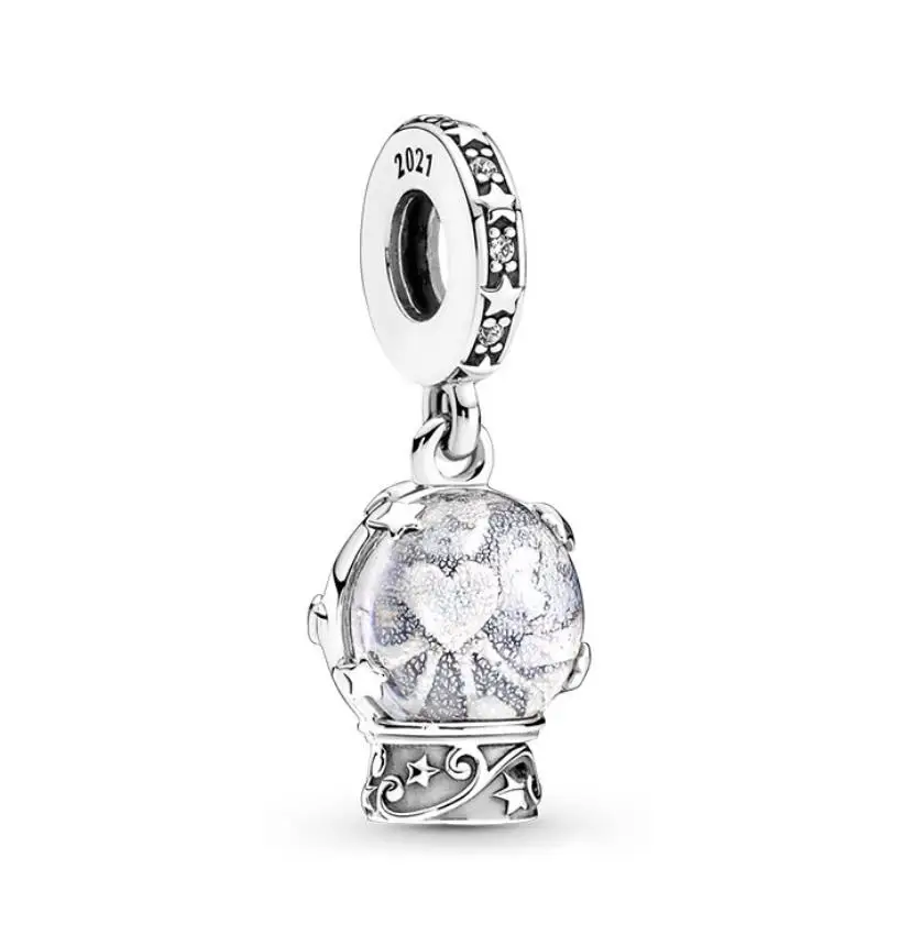 

Authentic 925 Sterling Silver Snow Globe Angel Dangle Bead Charm Fit Women Pandora Bracelet & Necklace Jewelry