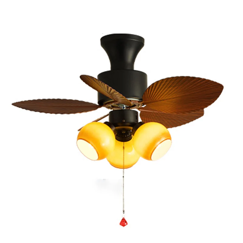 BOTIMI 32-дюймовый потолочный вентилятор со стеклянным абажуром для гостиной