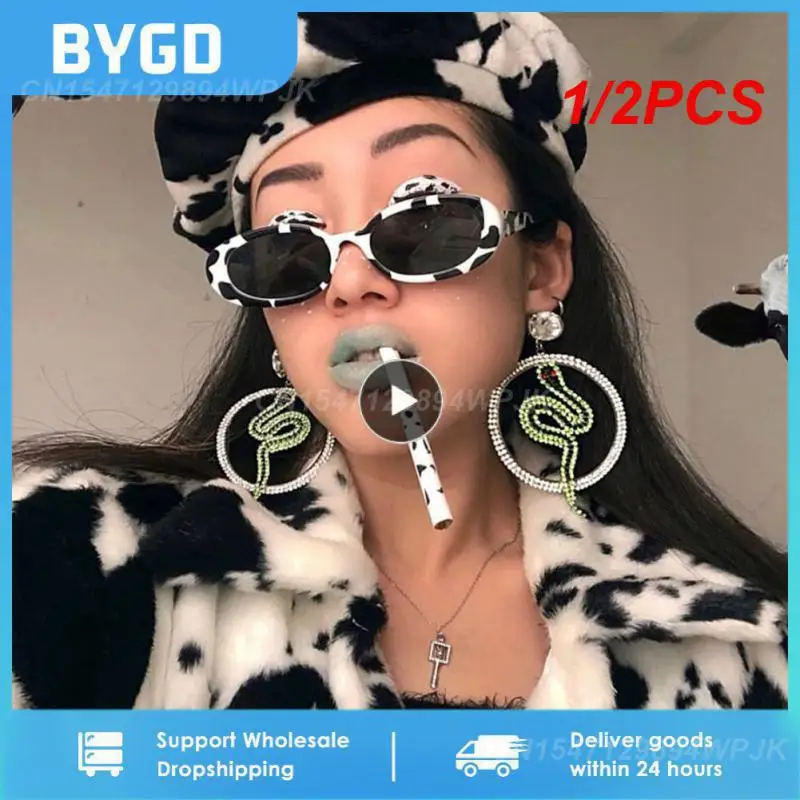 

1/2PCS Retro Sunglasses Small Oval Frame Sun Glasses Fashion UV400 Protection Shades Polarized Eyewear Outdoor Driving