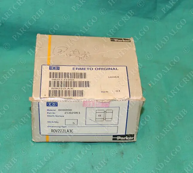 

Parker ROV22ZLA3C Ermeto R0V12ZLA3C EO Metric Bite Fitting Plug End Cap