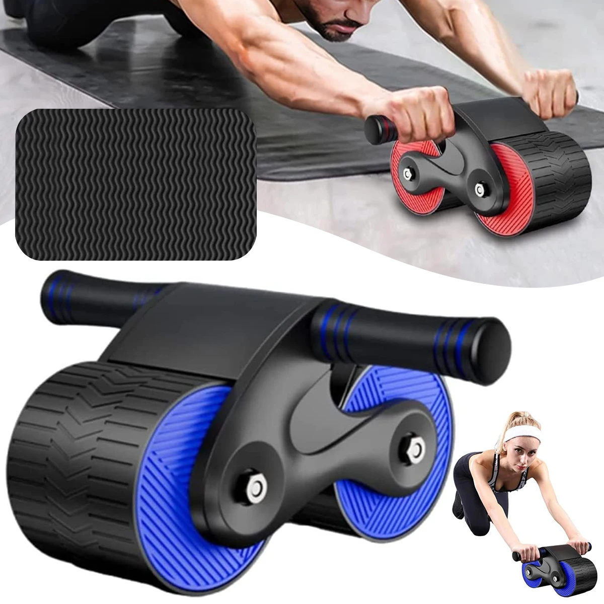 

Automatic Rebound Abdominal Wheel Portable Abdominal Roller Wheel Professional Abdominal Exerciser Core Strength Training