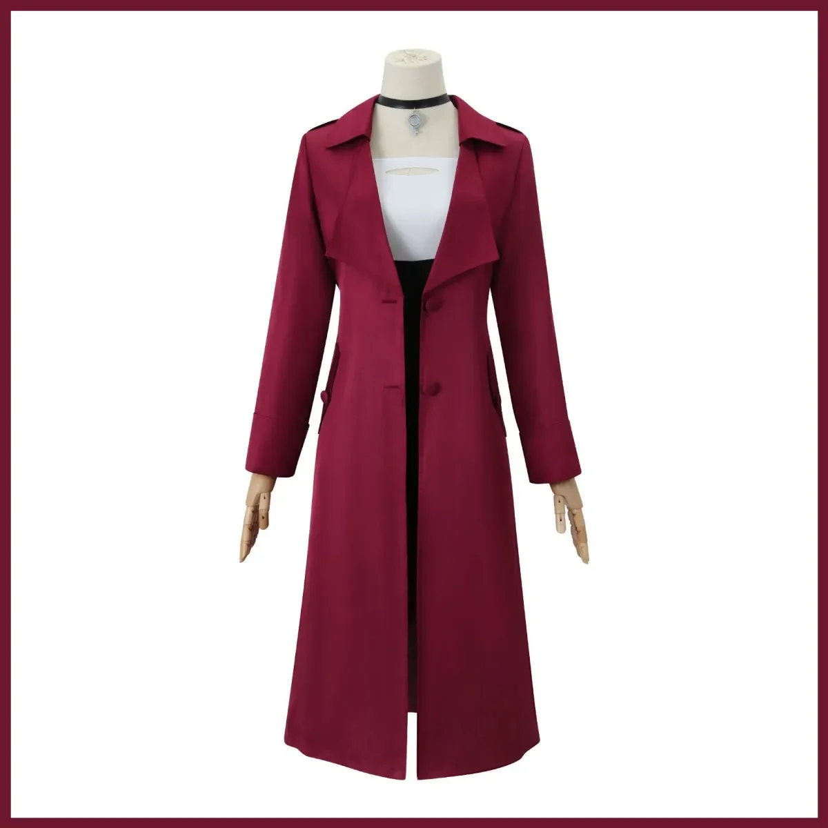 Новинка 2024 костюм для косплея аниме цвета металлик румяна красная звезда длинный