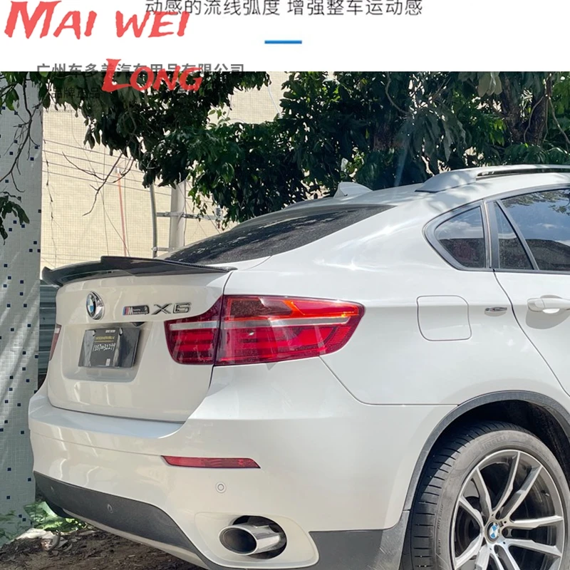 Спойлер из углеродного волокна для BMW X6 E71 спойлер 2008 2009 2010 2011 2012 2013 на заднее крыло