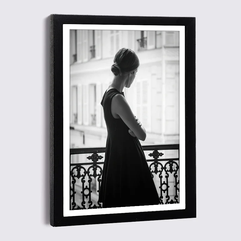

Black Photo Frame Sexy Long Skirt Woman Canvas Painting 5x7 8x12 Inch Wood Picture Frame Nordic Wall Home Decor Picture Frames