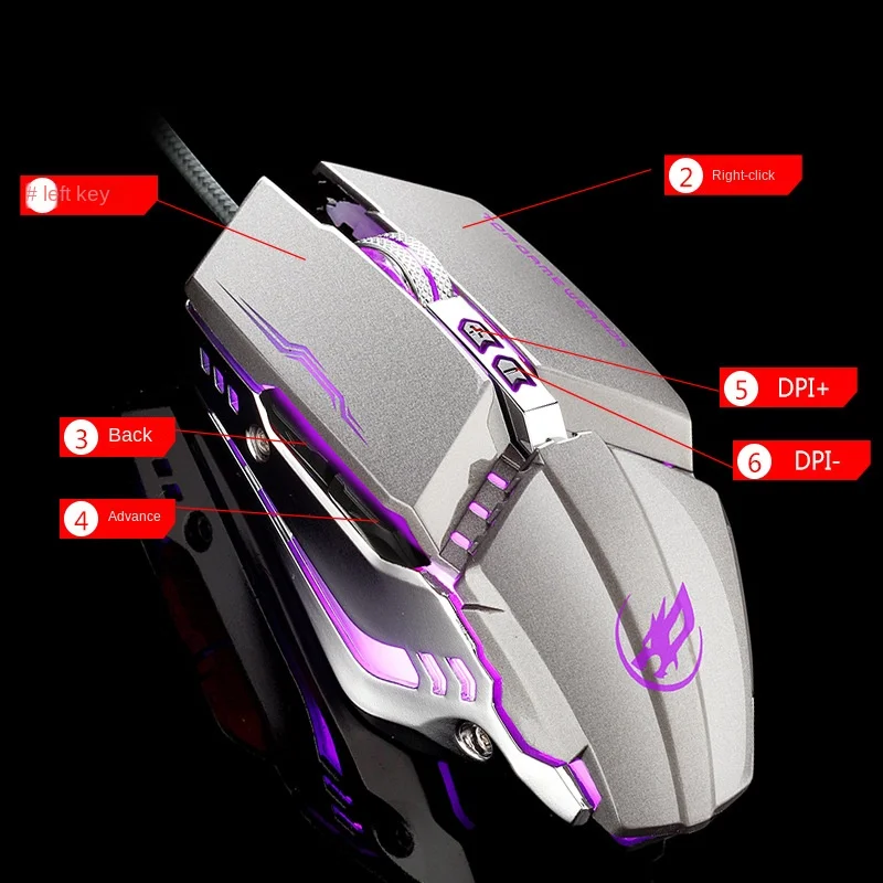 

Mechanical Wired USB Gaming Mouse Desktop Computer Accessories Mouse