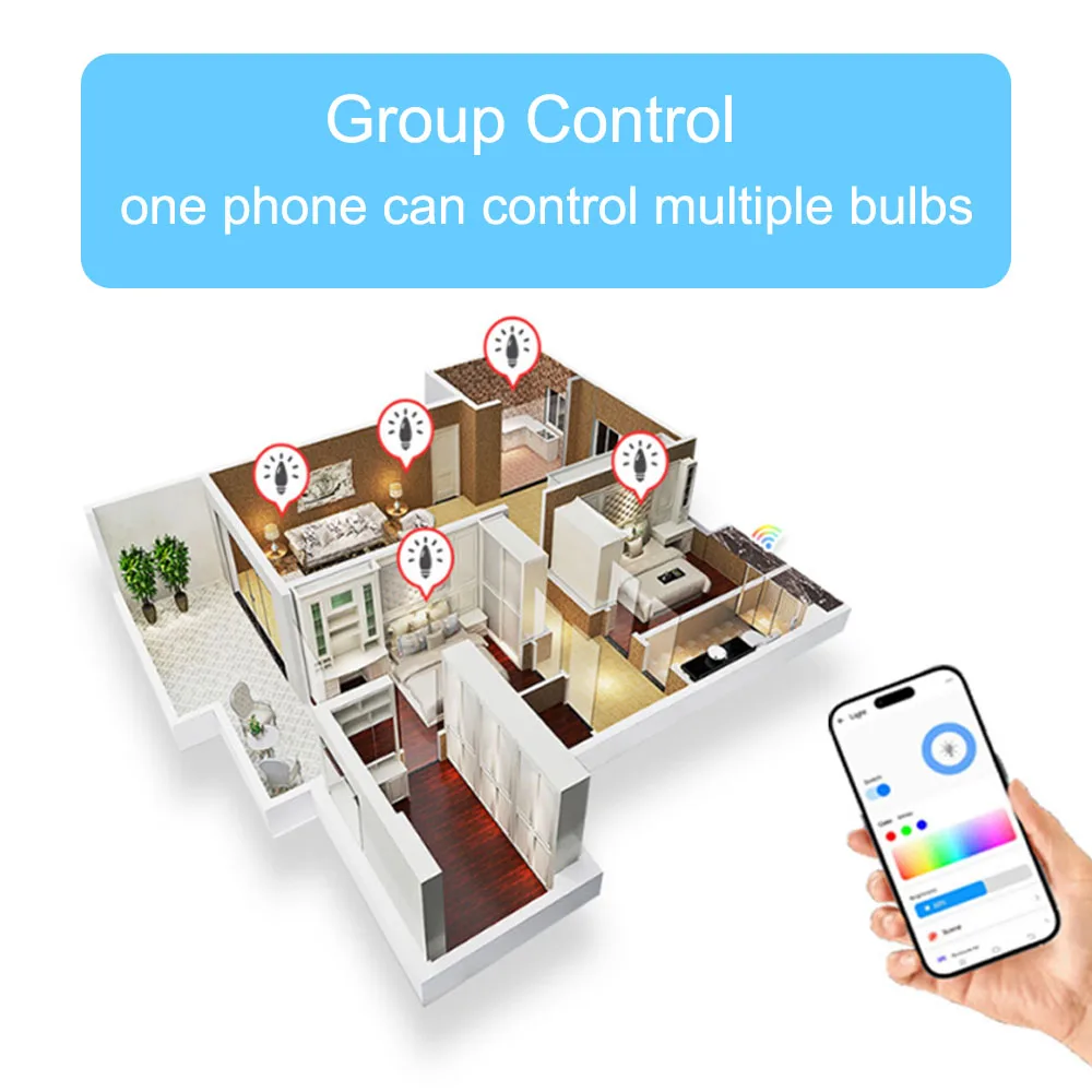 Светодиодная лампа в виде свечи E14 Ewelink WiFi Zigbee