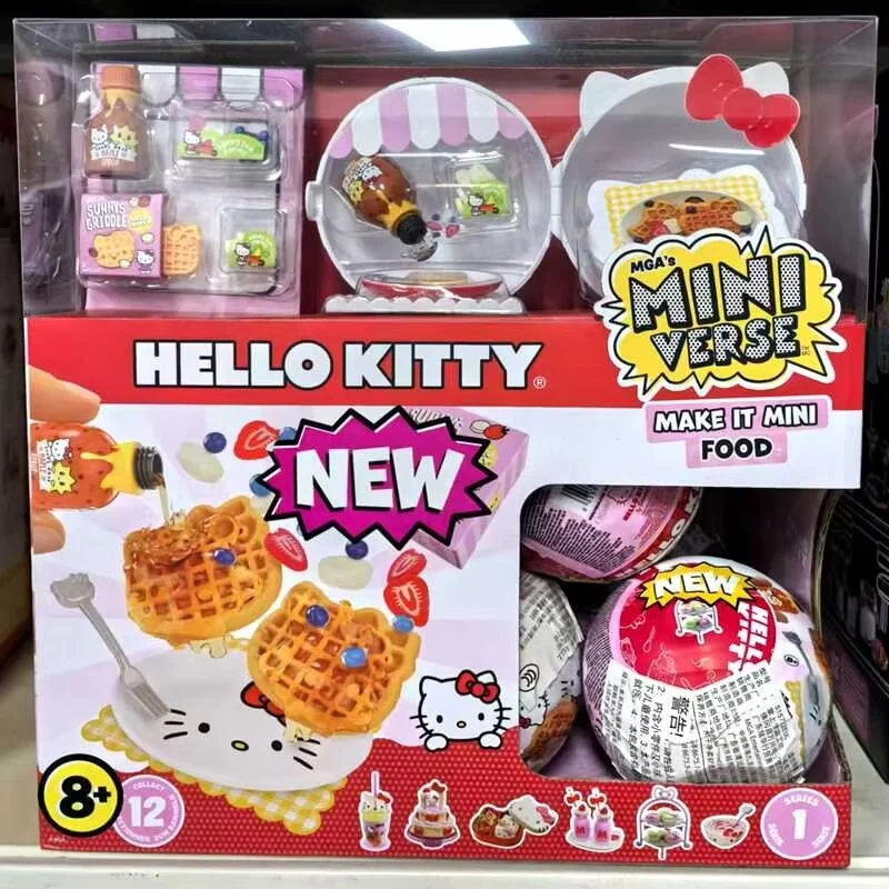 Горячий стиль Hello Kitty Mga Miniverse Make It Mini Sanrio Asst In Toy Кукла Подарки для девочек Kawaii Kids Diy