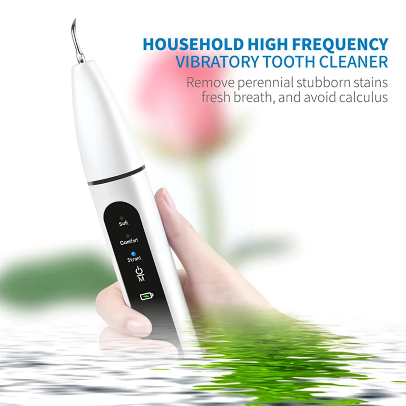 

Ultrasonic Dental Scaler For Teeth Tartar Stain Tooth Calculus Remover Electric Sonic Teeth Plaque Cleaner Dental Stone Rem C2K2