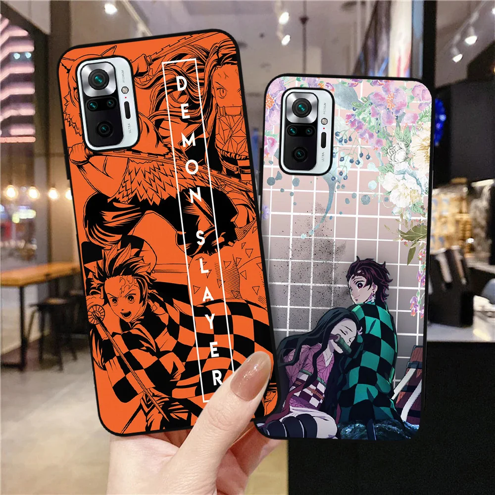 

Ghost Slayer Fundas Case for Xiaomi Redmi Note 10 10T 9 8 7 11 Pro 4G 5G 10C 7A 8A 9A 9C 9T Poco X3 GT F3 F2 Anime Cover