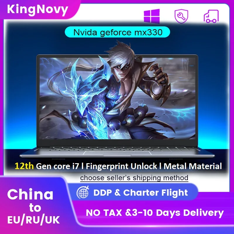 

Windows 11 pro 12th Gen Gaming Laptop Core i9 i7 i5 1240P 15.6'' IPS Ultrabook Notebook Fingerprint Unlock Backlit Keyboard