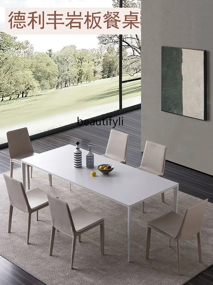 Набор обеденных столов и стульев Delifeng металлический прямоугольный стол для