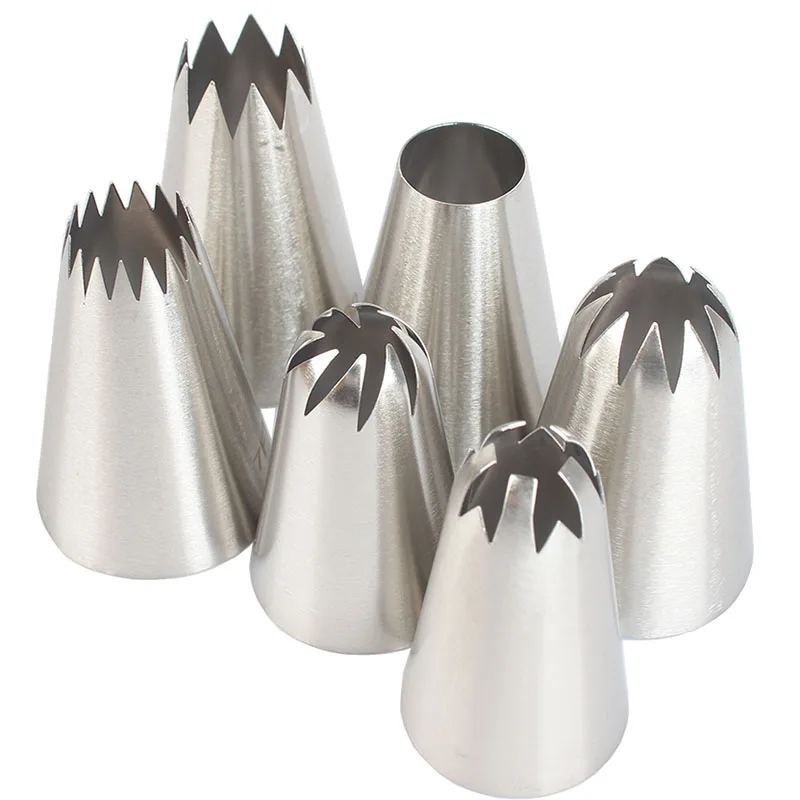 

Наконечники для глазури из нержавеющей стали, 6 шт.