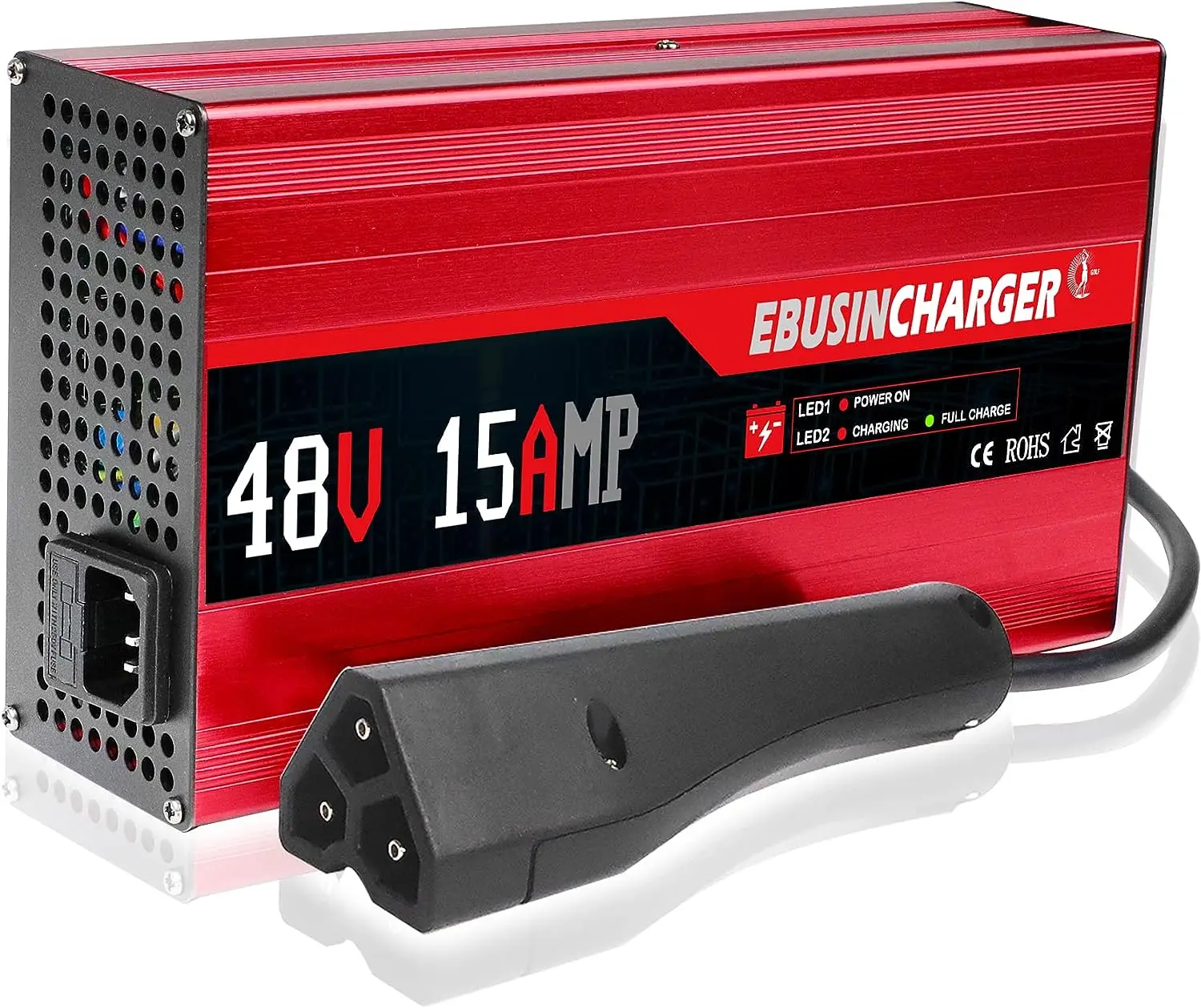 

Volt Battery Charger (Lead-Acid) for EZGO RXV&TXT,900W-15 Ampwith Trickle Charge,4-6 Hours Full Charge,Smart 15 Amp Charger,