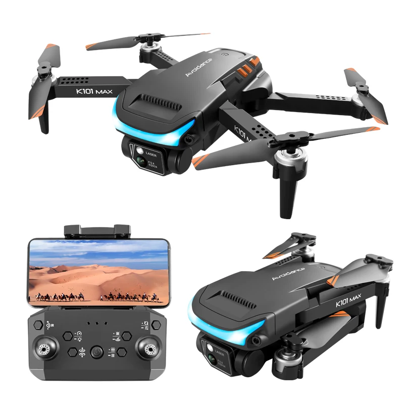 

Квадрокоптер K101 MAX 4K HD Профессиональный с двойной камерой, Wi-Fi, FPV