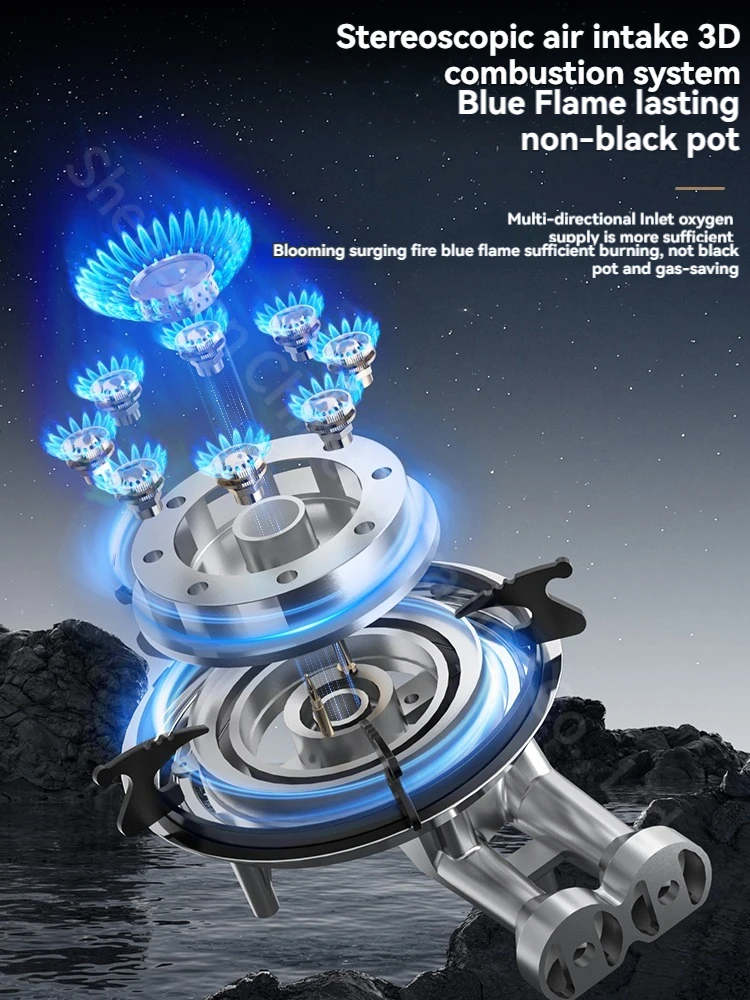 Газовая плита домашняя настольная императорная стеклянная газовая СЖИЖЕННАЯ