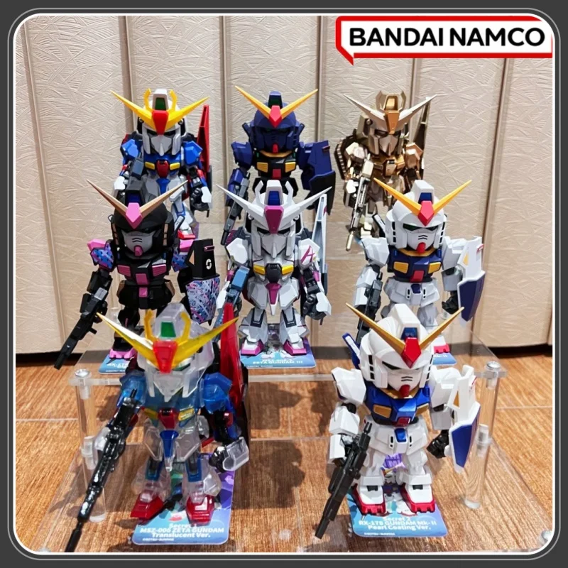 Фото Коллекционная фигурка Bandai QMSV MINI Z GUNDAM Mk-II Blind Box Q Style Mini Gundam MSZ-006 RX-178, настольное украшение, игрушка-сюрприз, подарок №3