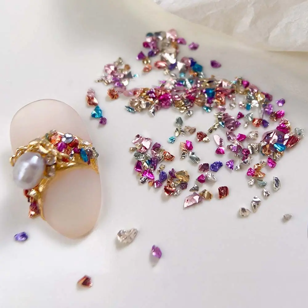 

Кусочки натурального дробленого камня, симфония, блестки для ногтей, аксессуары для маникюра, самодельные Украшения для ногтей, камень раку...