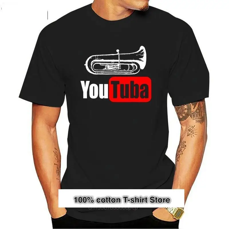 

Camiseta divertida de jugador de Tuba para hombre, camisa de latón de marcha