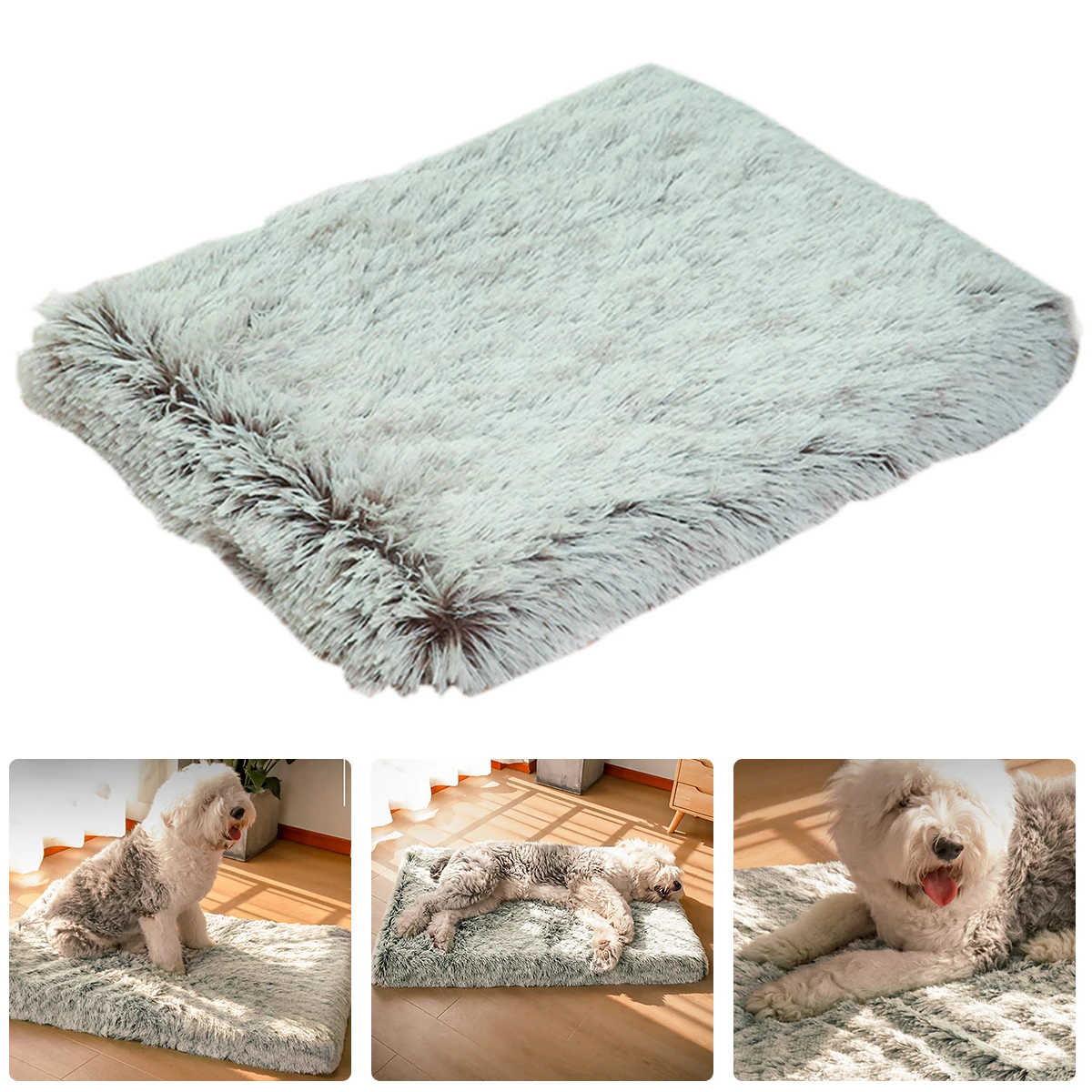 

Плюшевый коврик для собаки, мягкая кровать для питомца, моющаяся Съемная удобная кровать для питомца, коврик для щенка, подушка для питомца, ...