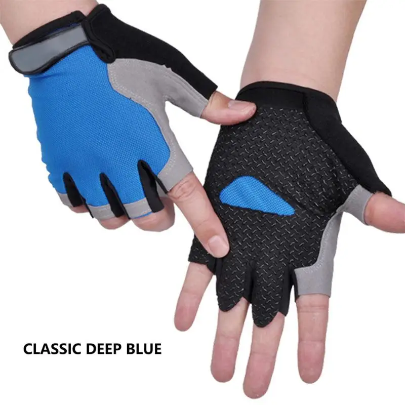 

Cross-border Fingerless Gloves 1 Pair Shock-absorbing Wrist Guard For Men Women Wear-resistant Half-finger Gloves Classic