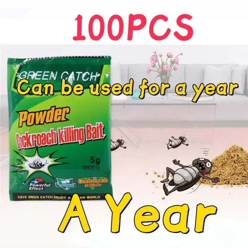 100-1 шт. эффективная приманка для уничтожения тараканов порошок домашнего
