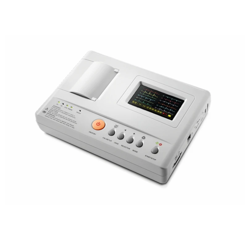

Portable 3 6 12 Channel Resting Digital ECG/Electrocardiogram Machine/EKG Machine