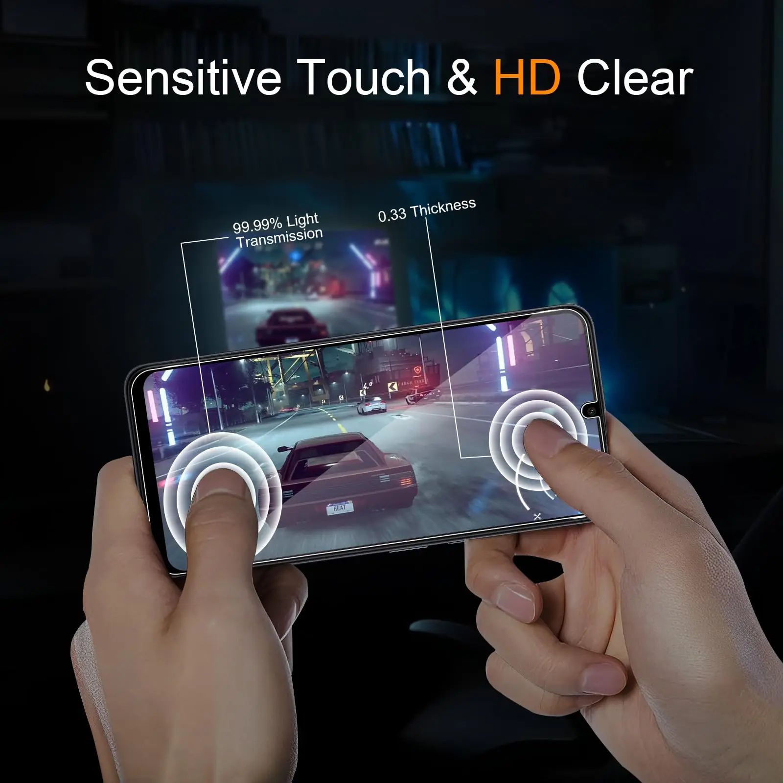 Фото Для Xiaomi Redmi 13C Защитная пленка для экрана из закаленного стекла Crystal Mica 9H HD Прозрачная защита от царапин №4