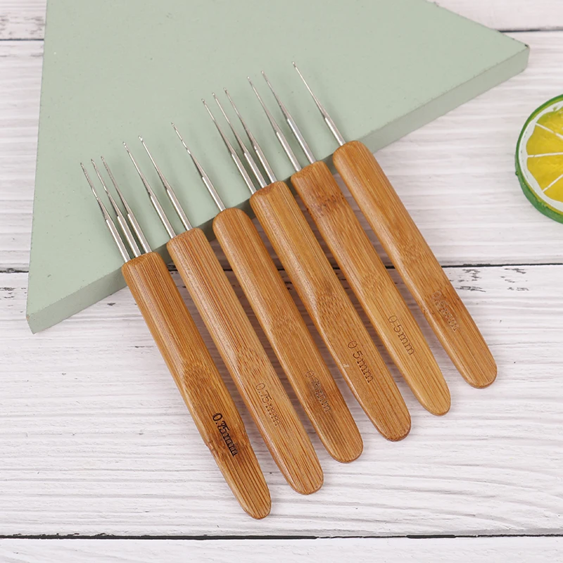 

3 шт./набор, деревянные вязальные крючки 0,5 мм 0,75 мм