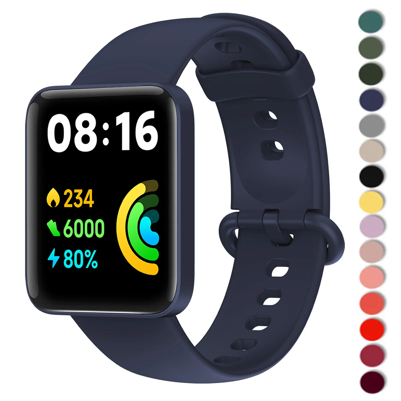 Фото Силиконовый ремешок для Xiaomi Mi Watch 2 Lite, глобальная версия, сменный ремешок для часов, браслет mi watch lite Redmi Watch 2/1 ремешок №2