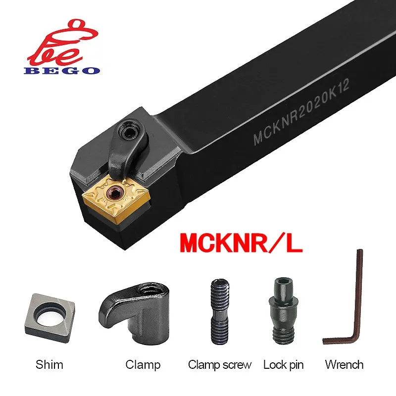 

S20R-MCKNR12 S25S-MCKNR12 S20R-MCKNL12 MCKNR/L Grooving Tool Carbide Inserts Straight Shank Internal Turning Tool Lathe Bar