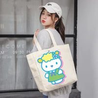 sanrio hellon kitty womens stock bags versatile cartoon series lovely student canvas handbag fashionable casual shopper bags
