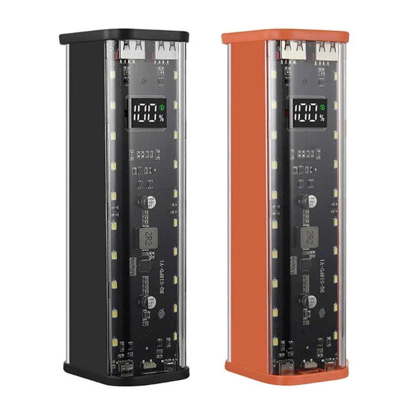 DIY 18650 чехол-держатель для батареи источники питания корпус с ЖК ...