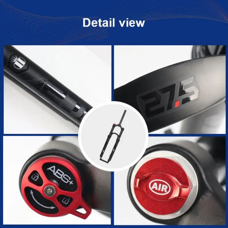 Велосипедная передняя вилка с регулируемой подвеской 1/26/27 прямая/коническая RL/LO