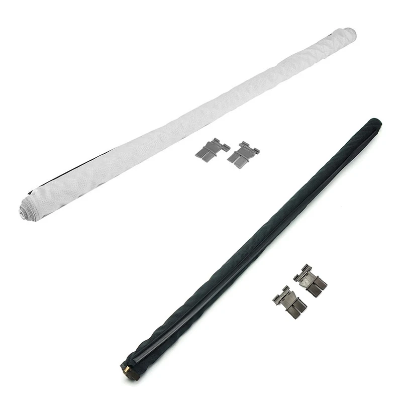 

2X Sunroof Sunshade Skylight Shutter Heat Insulation Sun Shade Curtains For Sharan Tiguan Jetta Q5, Gray & Black