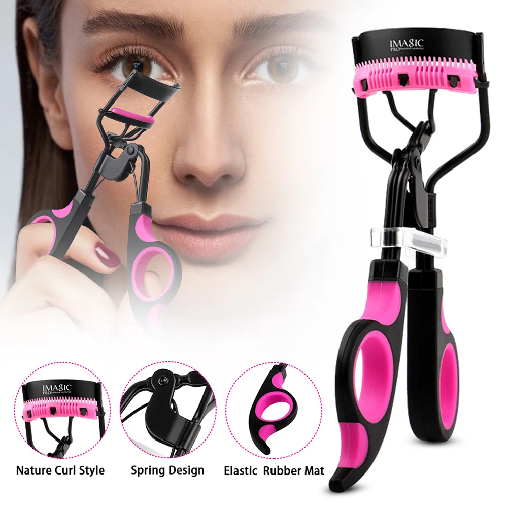 

Protable Women's Eyelash Curler Fits All Eye Shapes Eyelashes Curling Tweezers Eye Lashes Clip Cosmetic Beauty Makeup Tool