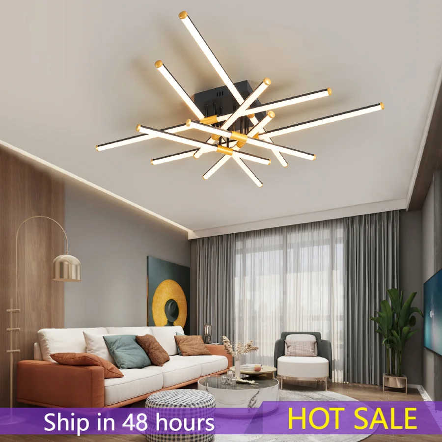 

Современная светодиодная люстра для спальни, украшение для гостиной, Потолочная люстра с Bluetooth, совместимая с Alexa Google Home