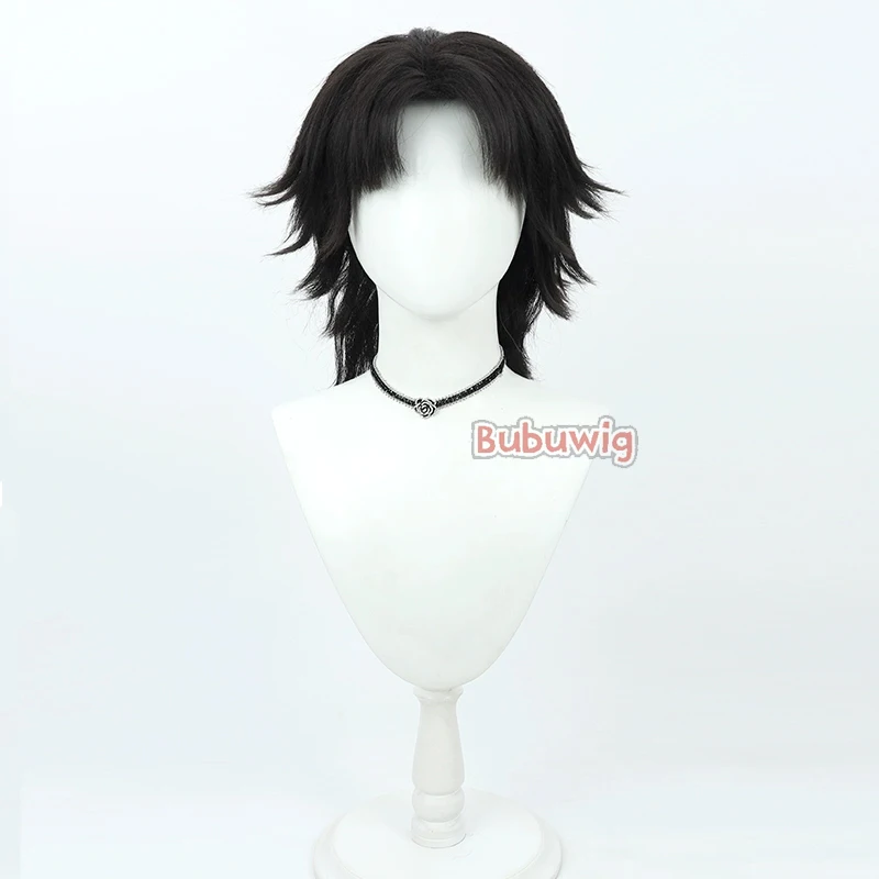 Bubuwig синтетические волосы Grigori Efimovich Rasputin парики для косплея Fate FGO короткие черные